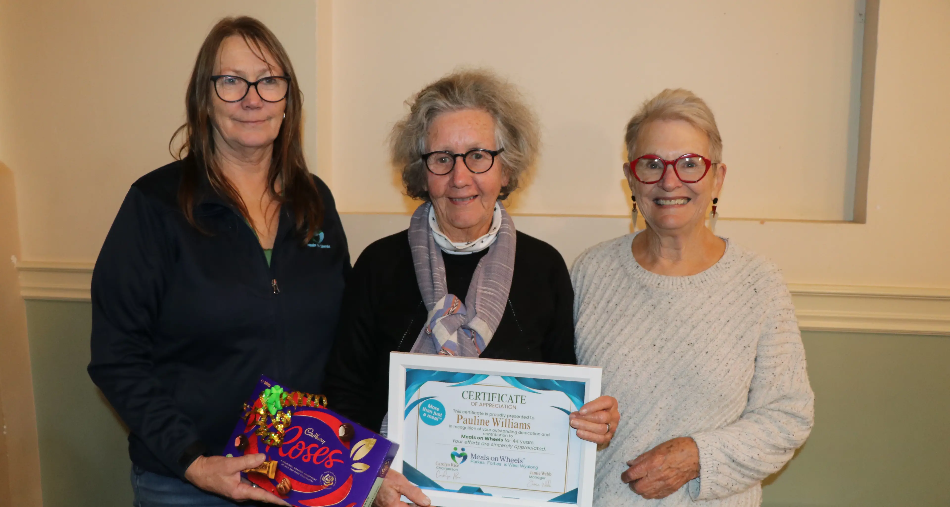 Thank you to our Meals on Wheels volunteers
