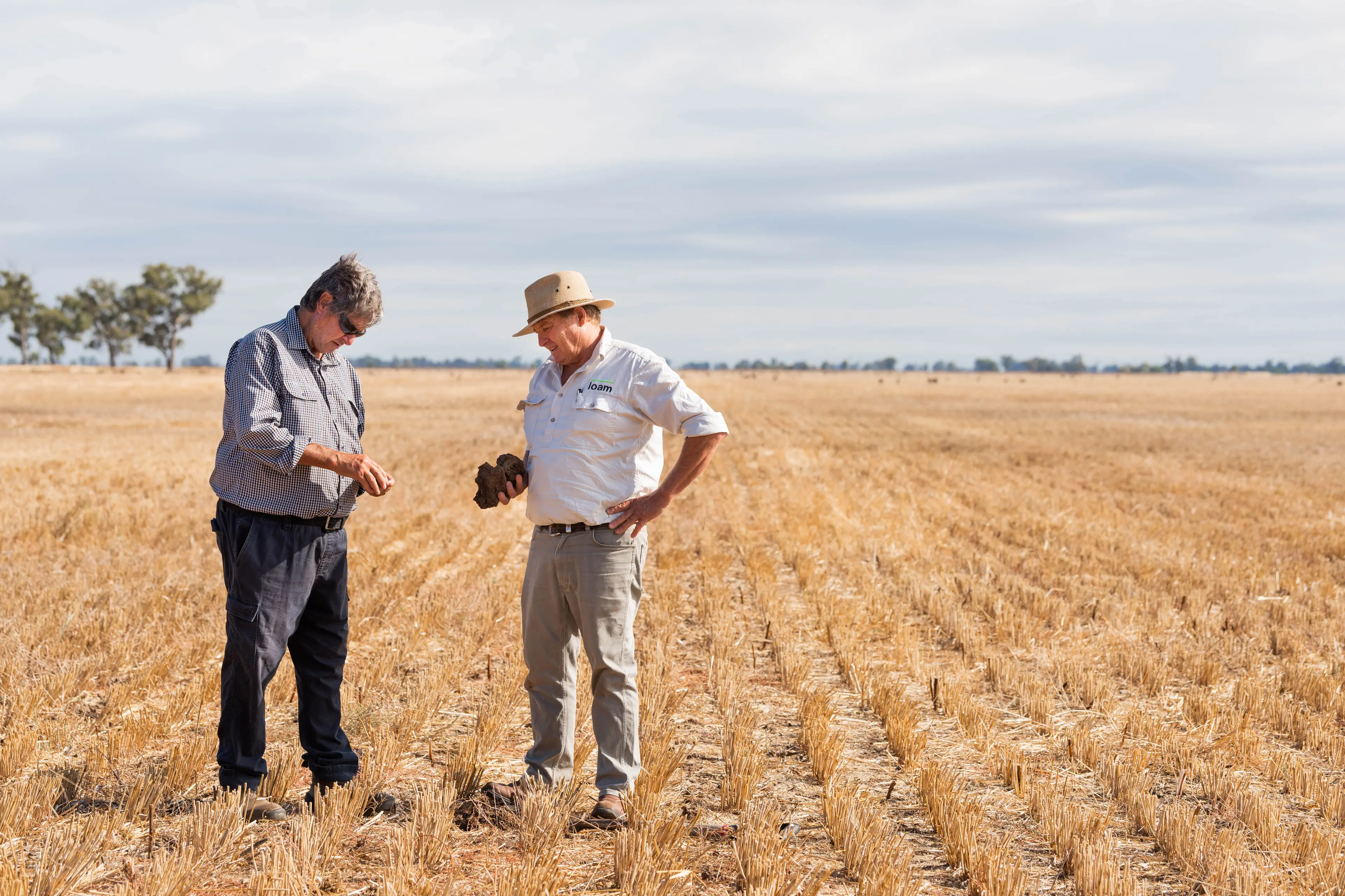 <p>Steve Nicholson with Loam Bio co-founder Guy Webb on property. PHOTO: Loam Bio</p>\\n