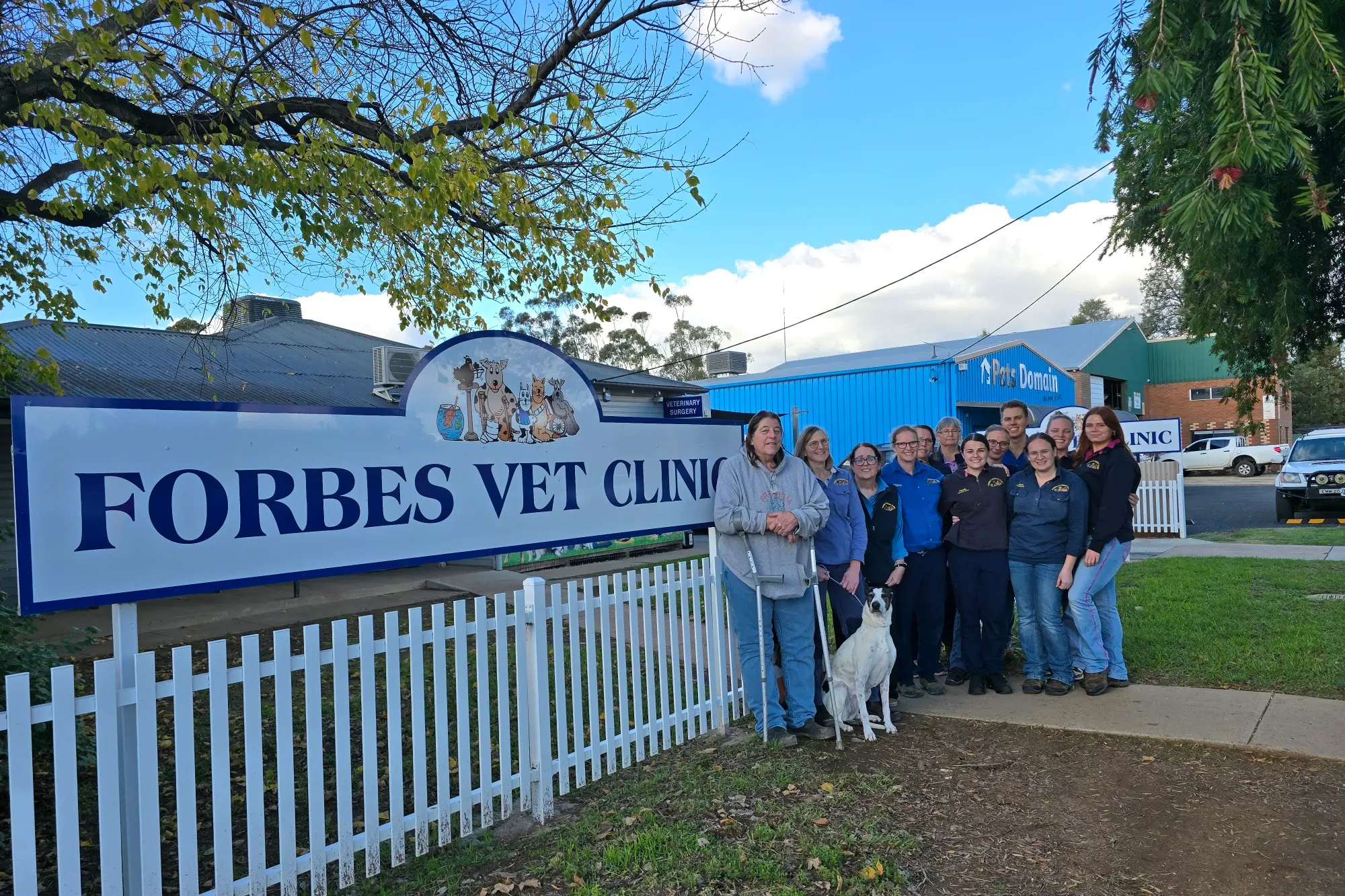 <p>Patty Paul, Krista Jenkins and the team at Forbes Vet Clinic. </p>\\n