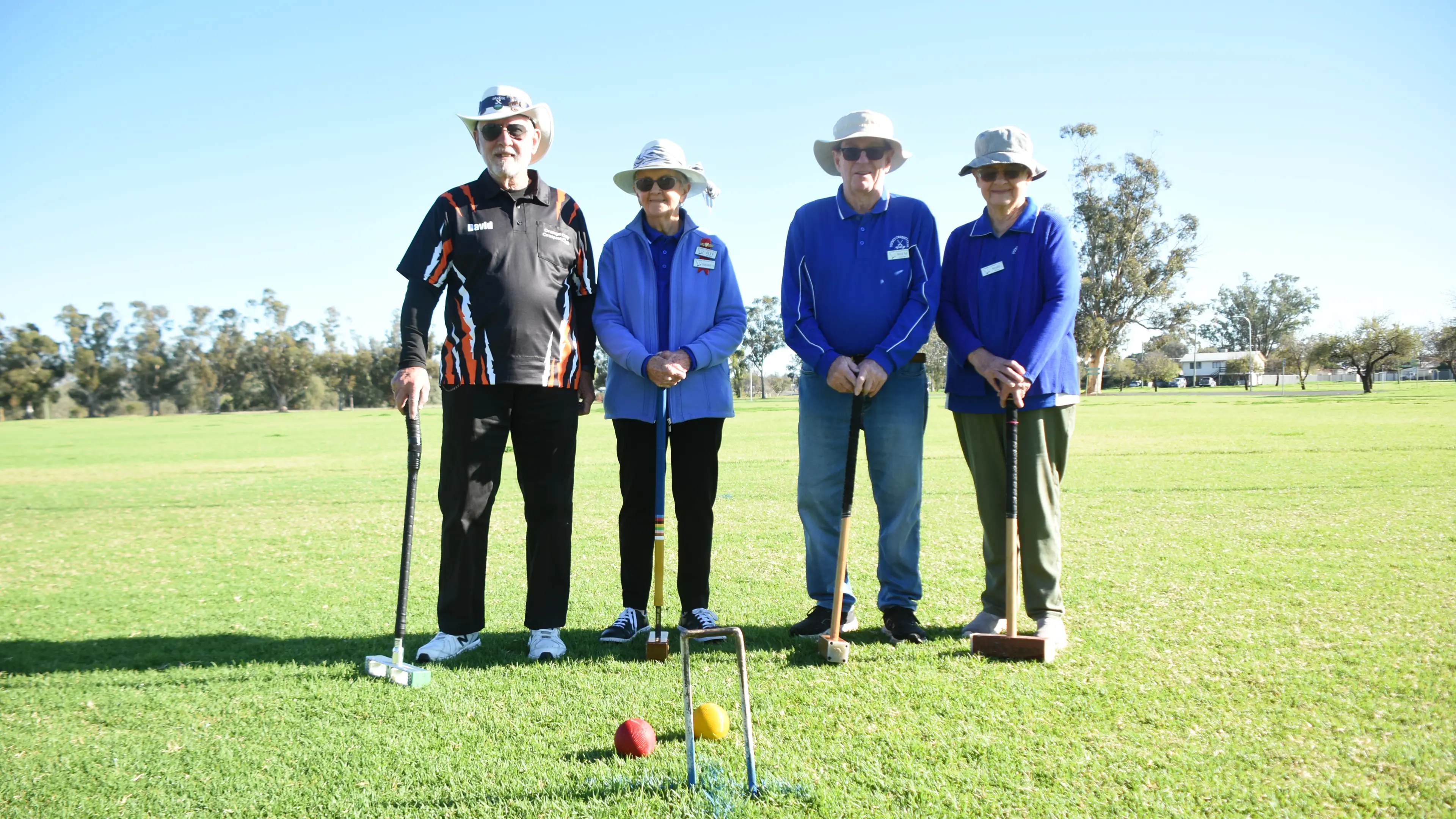 Croquet club welcomes visitors from Orange