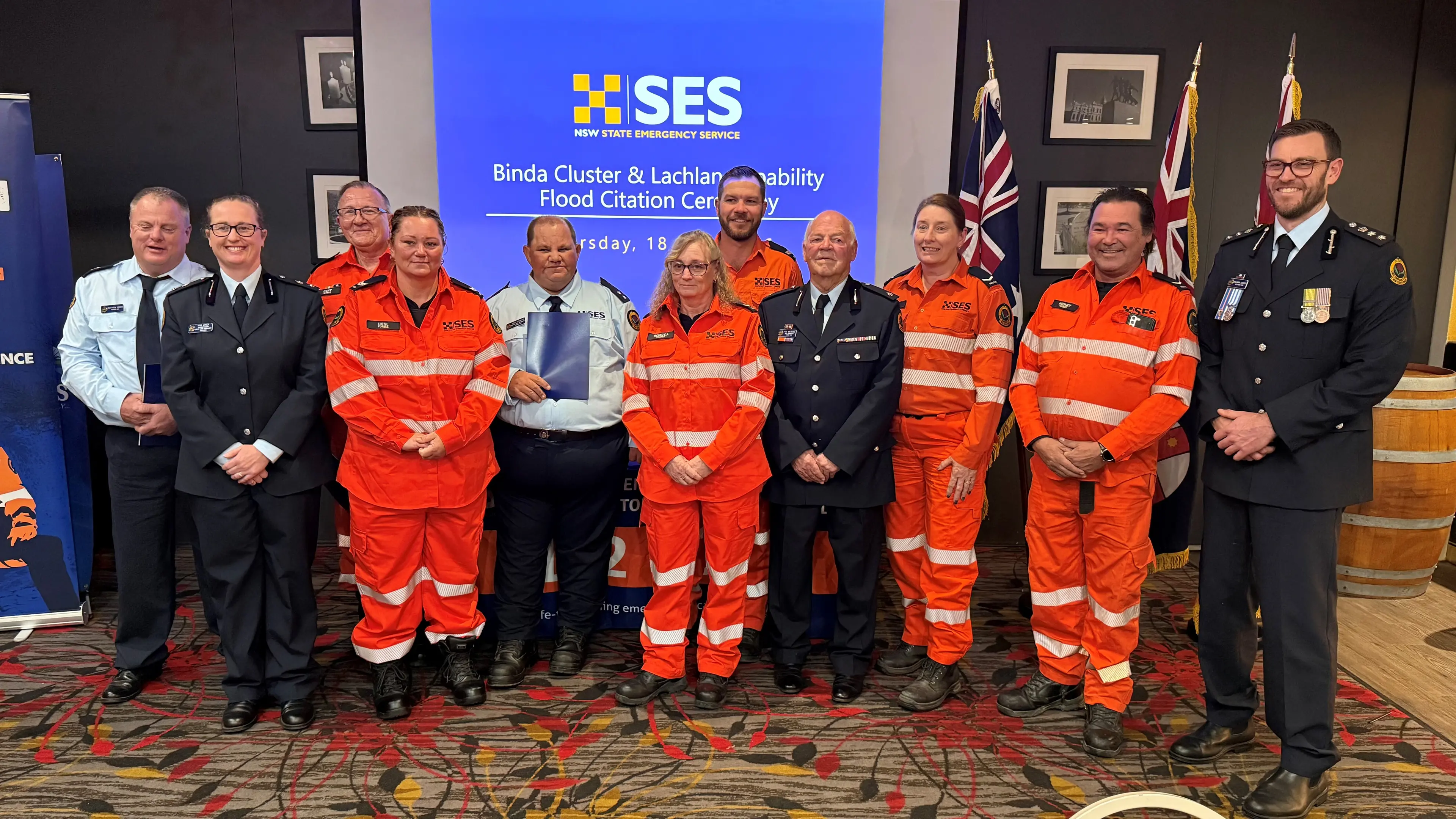 SES volunteers honoured for 2022 flood response