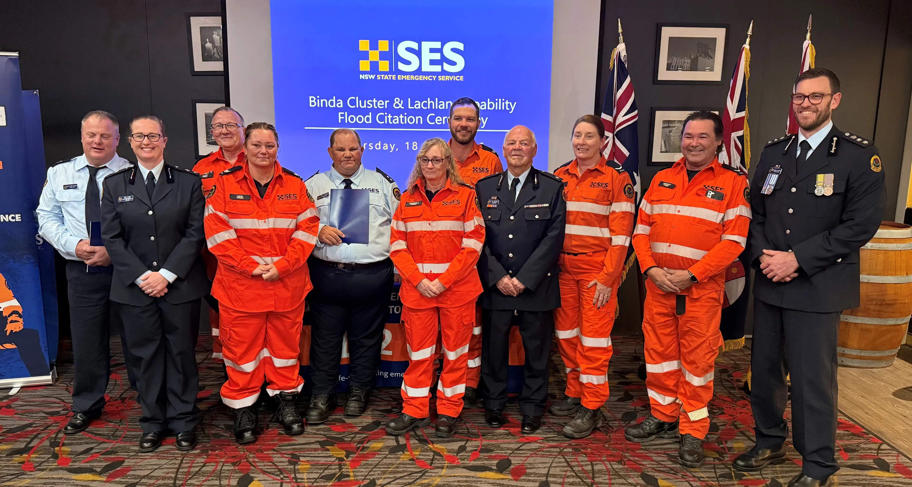 SES volunteers honoured for 2022 flood response