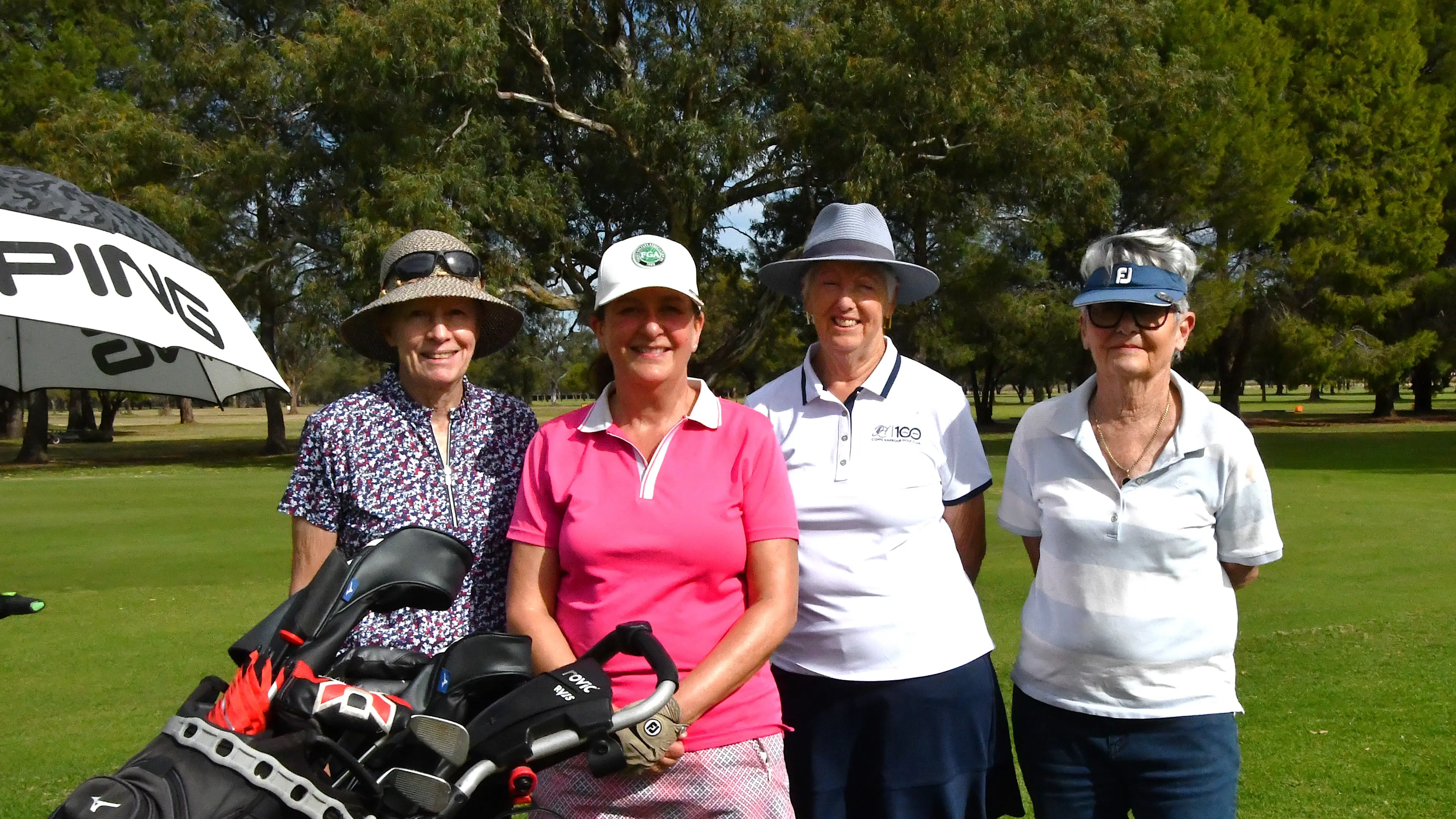 Golfers survive the wet conditions