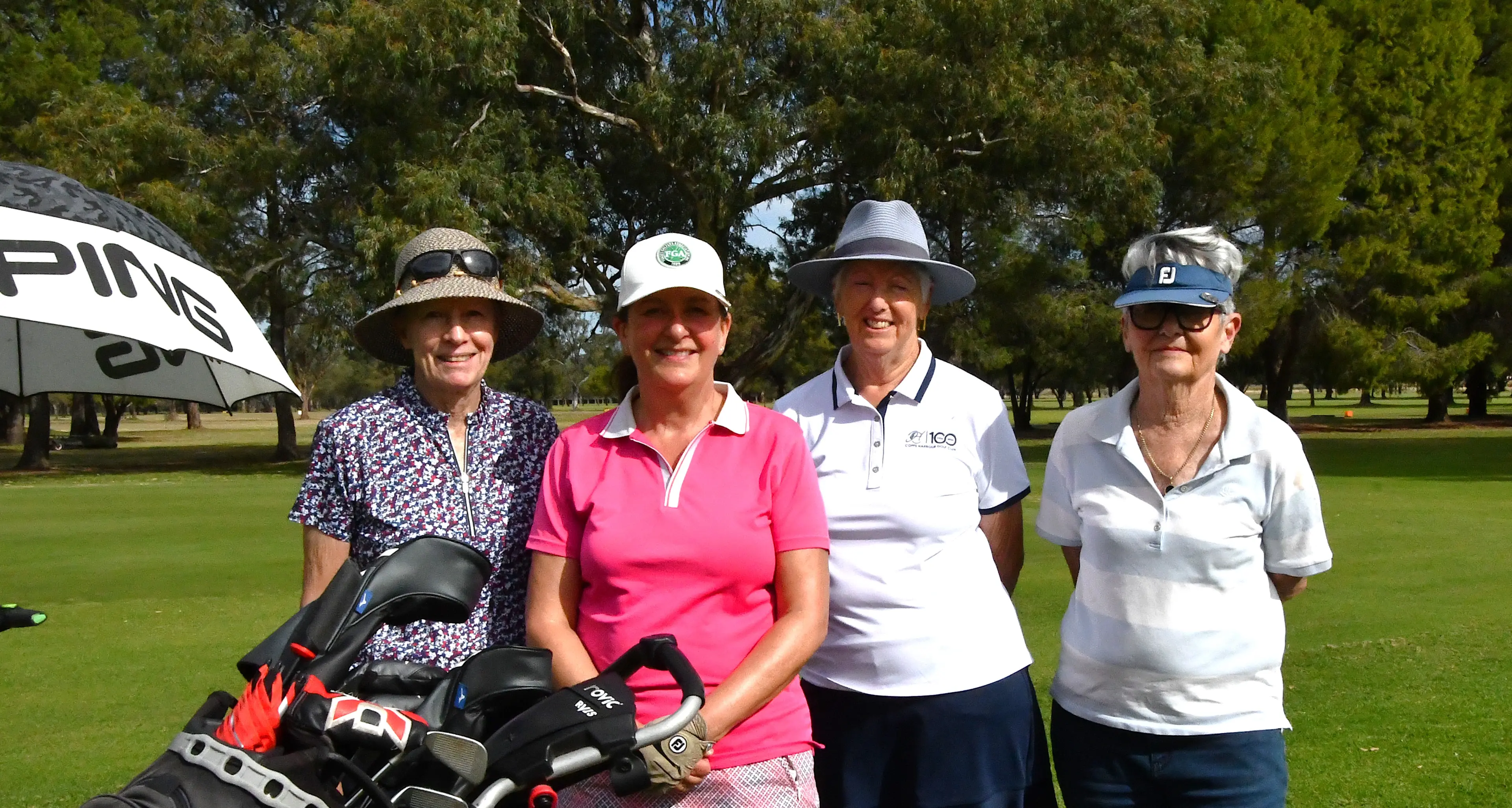 Golfers survive the wet conditions