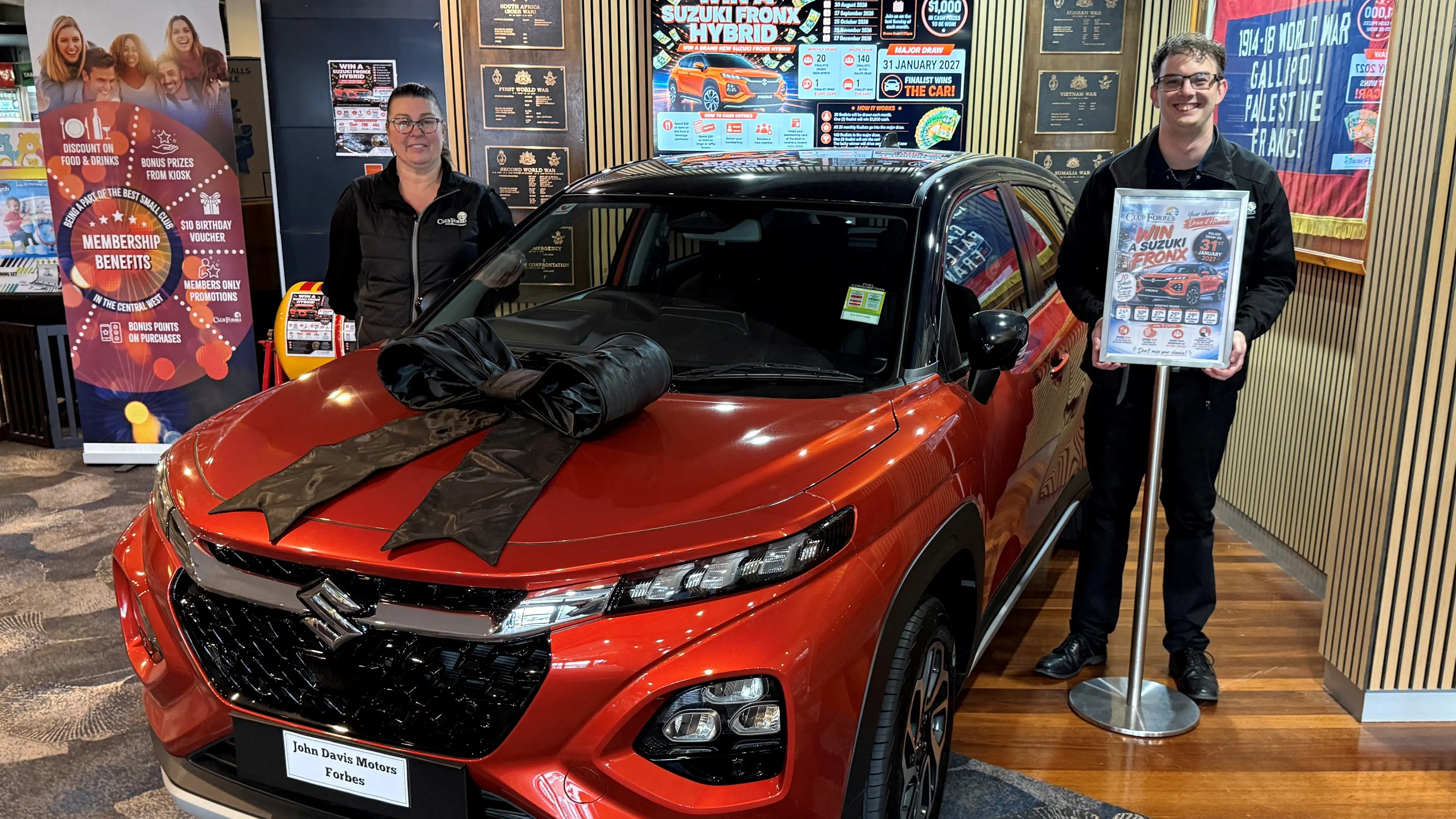 Win a car at Club Forbes