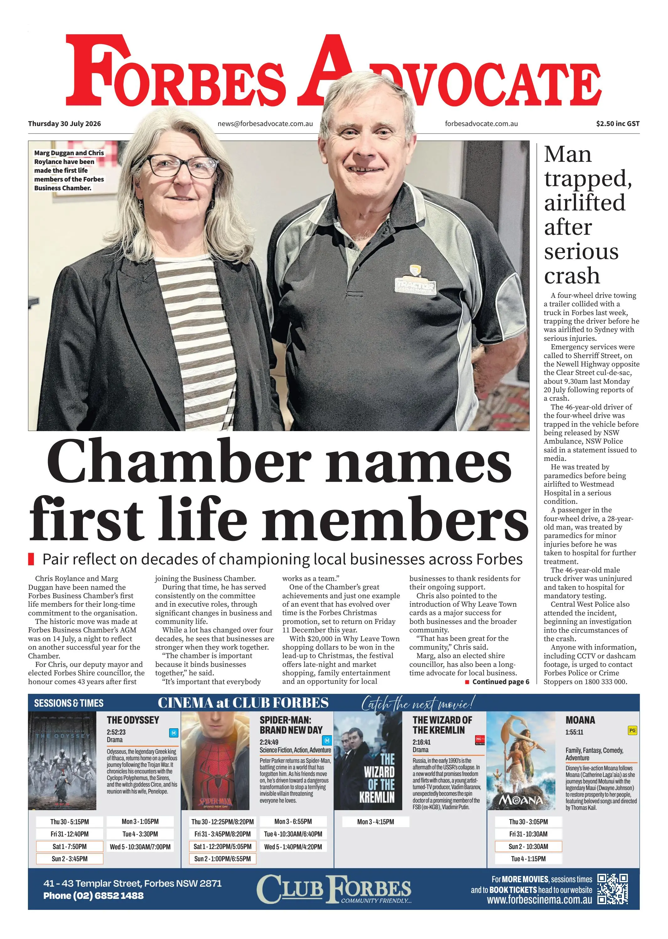 Forbes Advocate, Thursday 30 July 2026