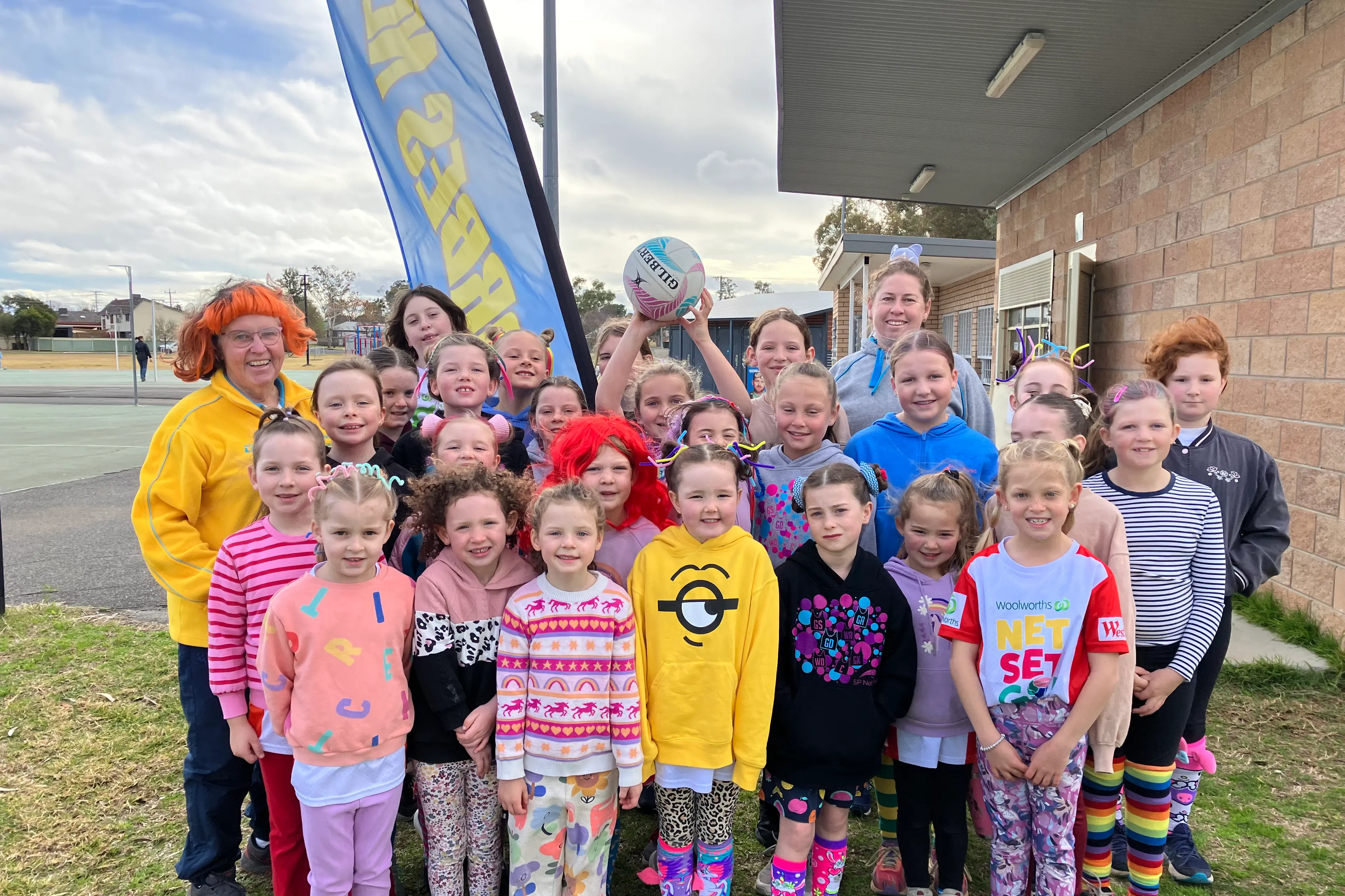 <p>Last year\\'s NetSetGO Crazy Hair and Sock Day was well supported by Forbes\\' junior netballers. </p>\\n