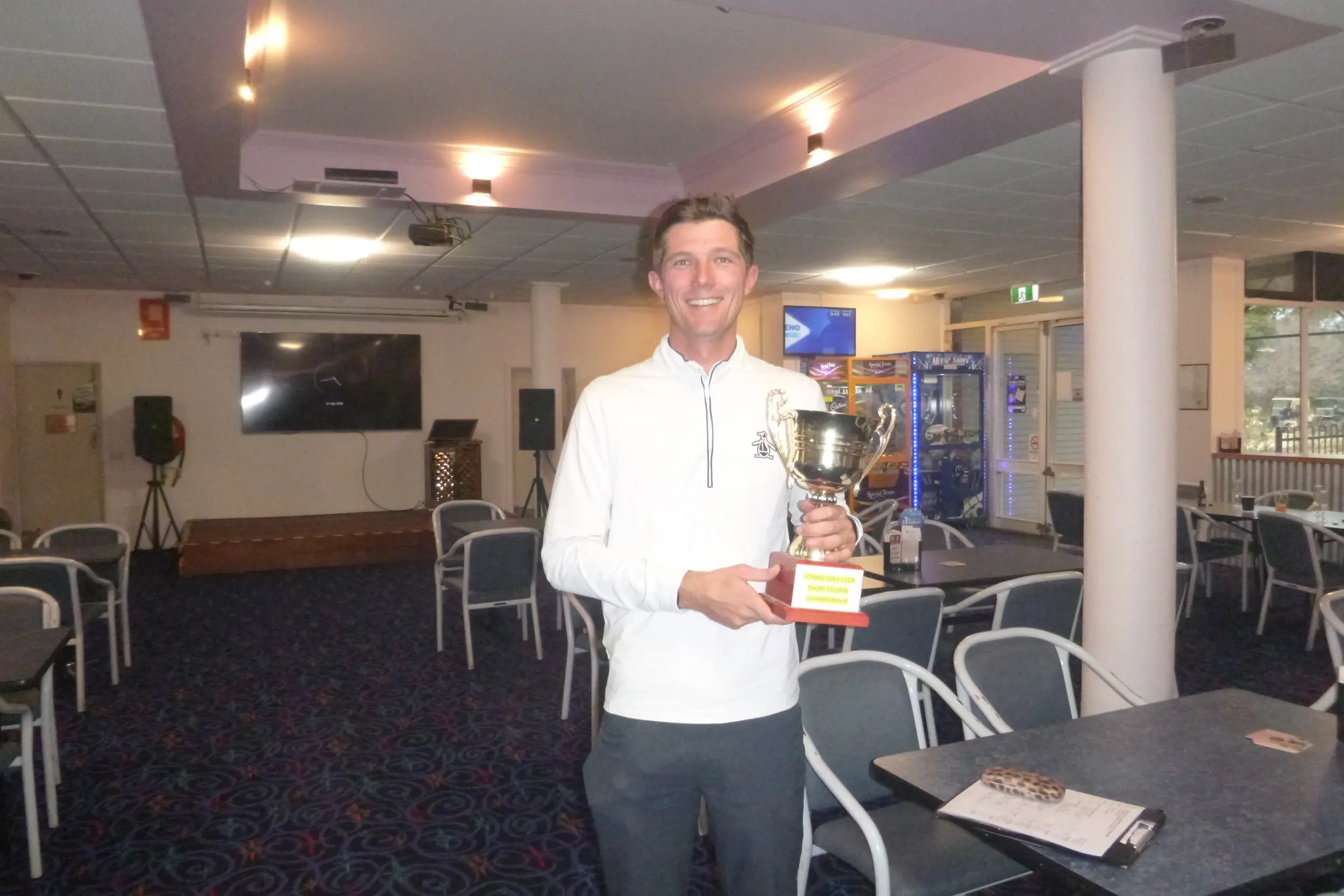 <p>Caleb Hanrahan winner of the Inaugural Short Course Championship.</p>\\n