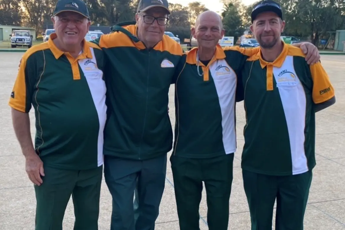 <p>Mighty Bushrangers competing in Mid Western Rookies competition Wayne Wright, Tim Everest, Jason Howell, Nathan Suttie.</p>\\n