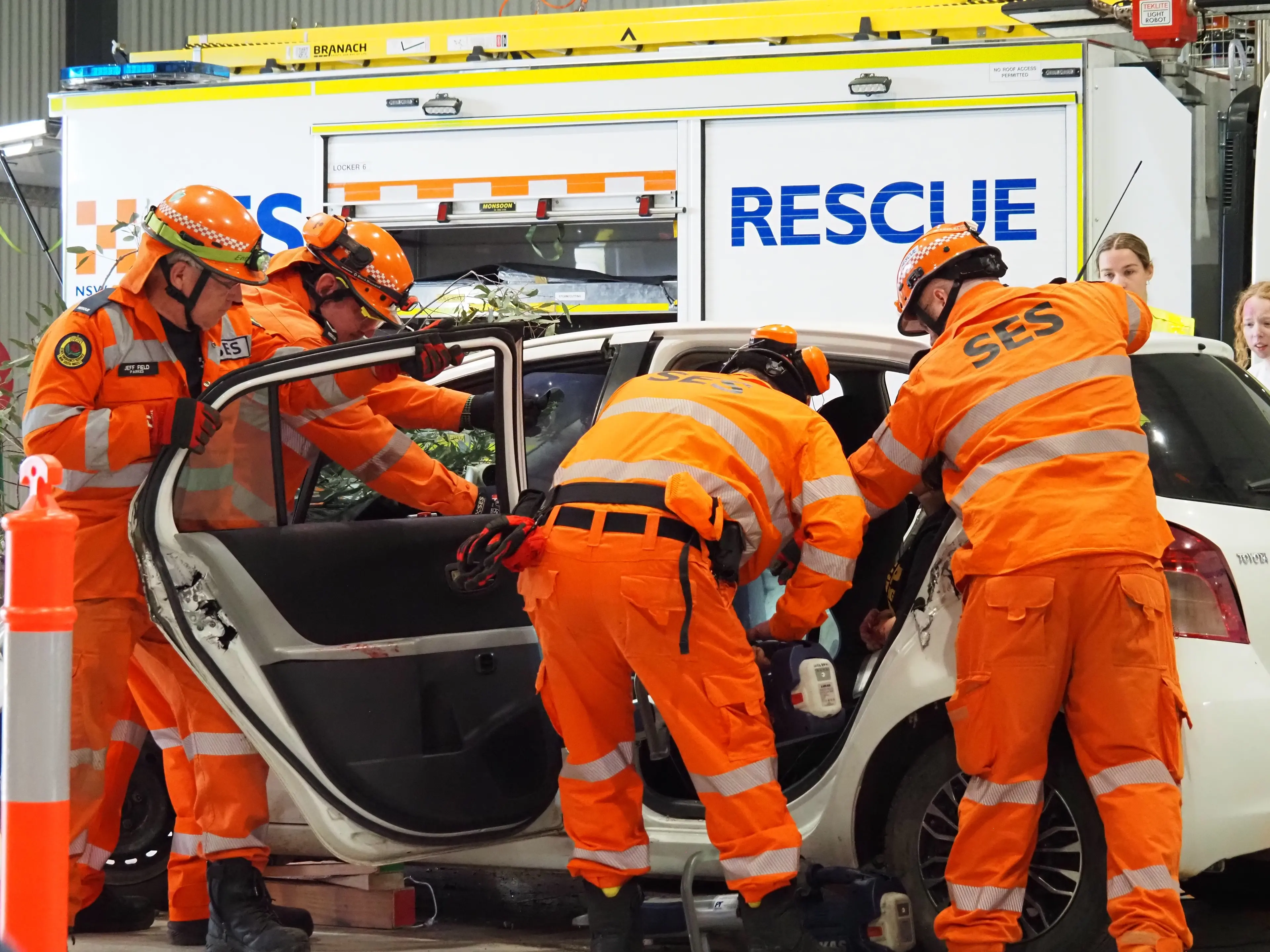 Mock crash drives home road safety message