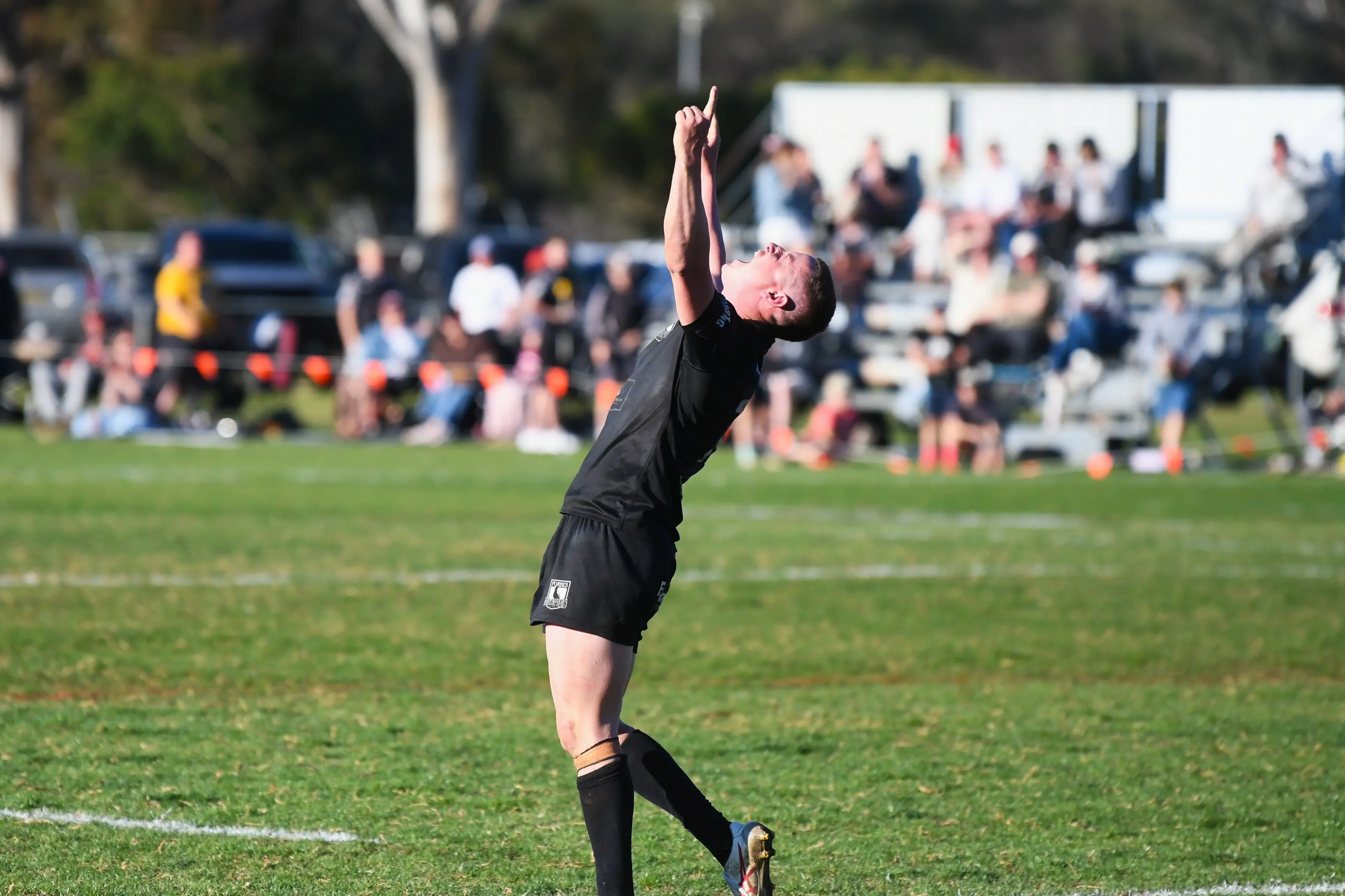 <p>Captain Nick Greenhalgh celebrates the try that secured the Magpies\\' grand final spot.</p>\\n
