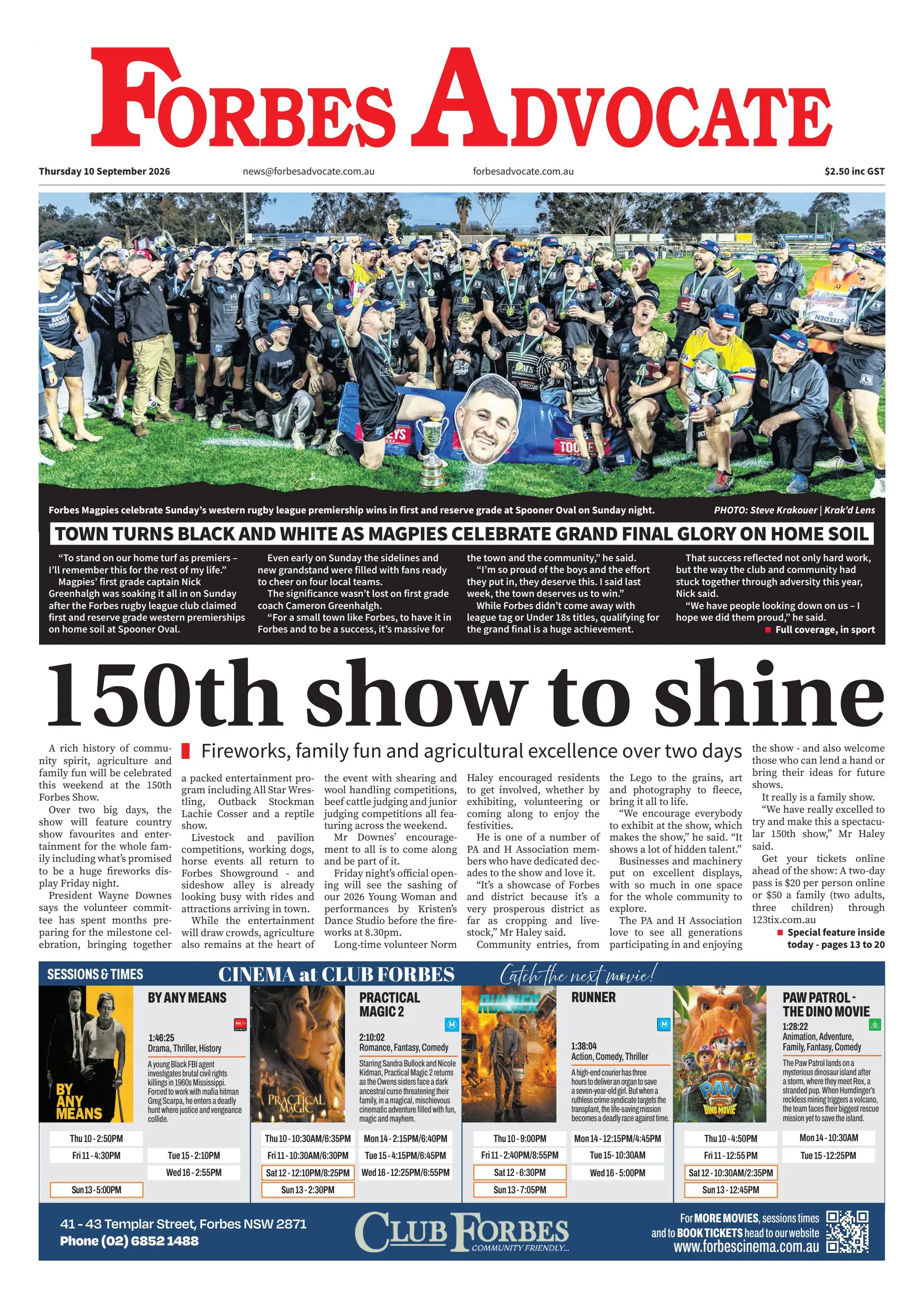 Forbes Advocate, Thursday, 10 September, 2026