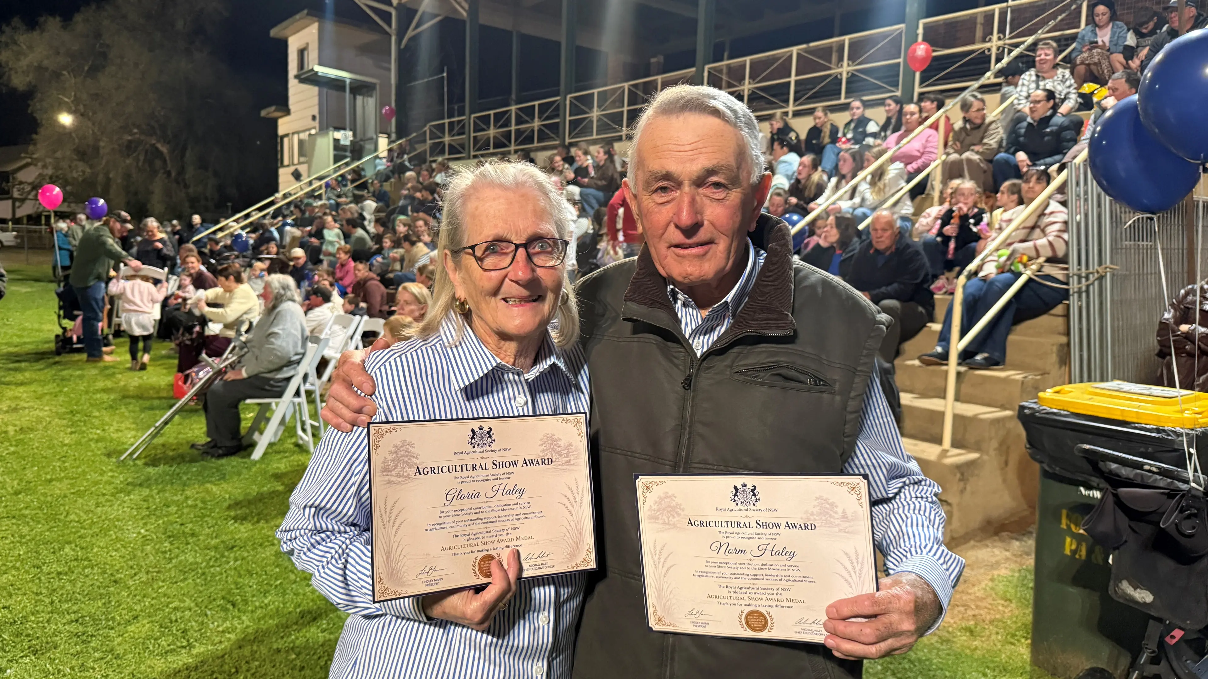 Honouring our show volunteers
