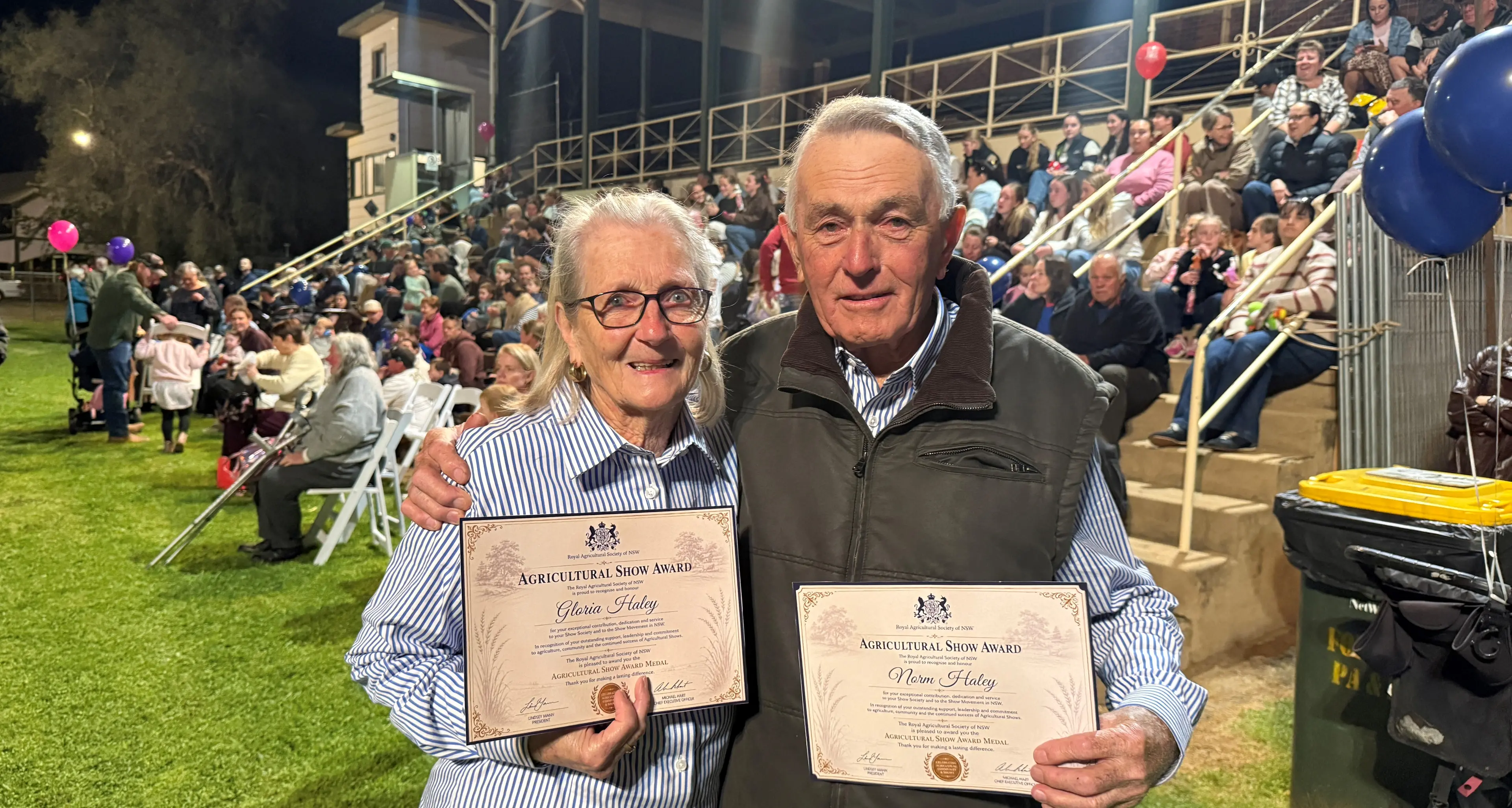 Honouring our show volunteers