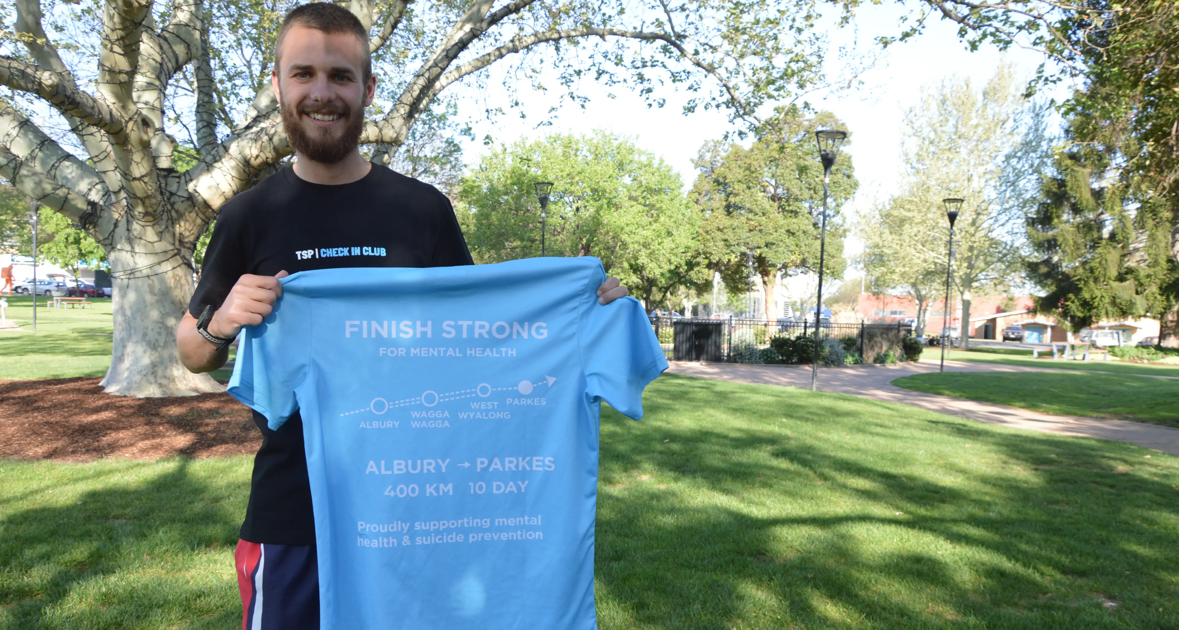 Every step starts a conversation: Parkes man to run a marathon every day for 10 days