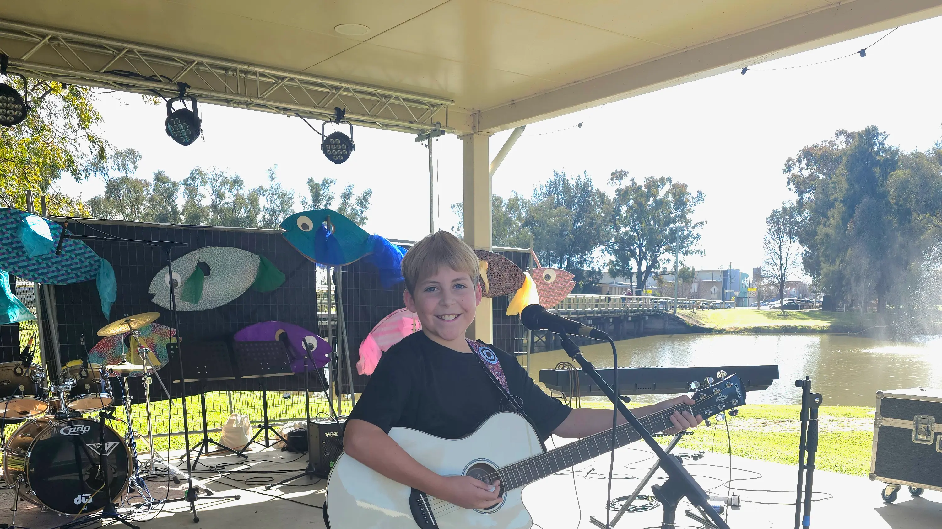 Young performer finds his voice on stage