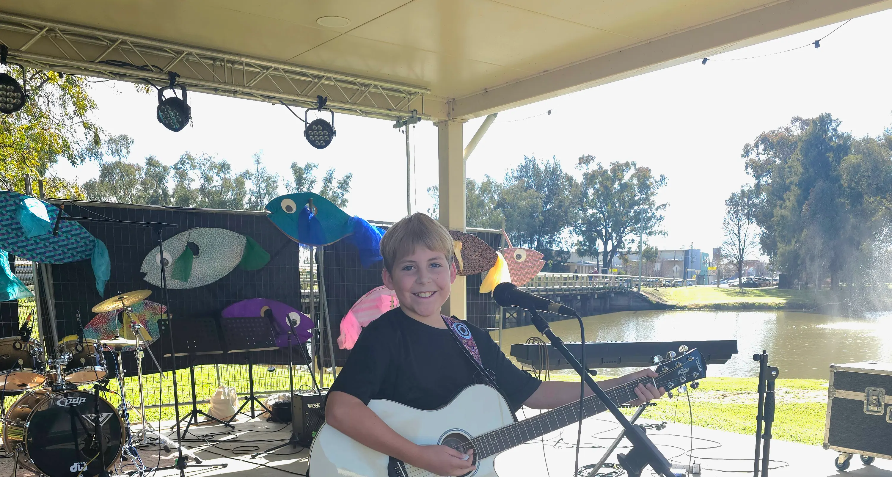 Young performer finds his voice on stage