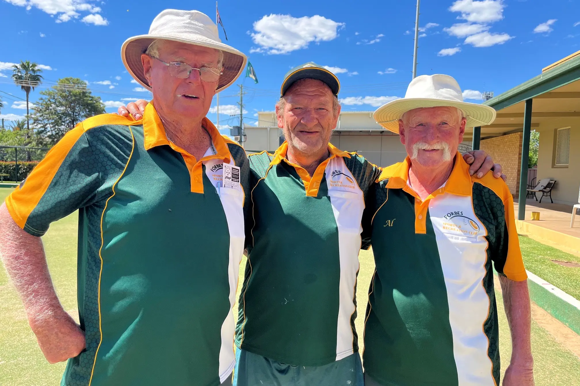 <p>2026 Minor triples winners Laurie Crouch, Phil Hocking and Al Phillips.</p>\\n