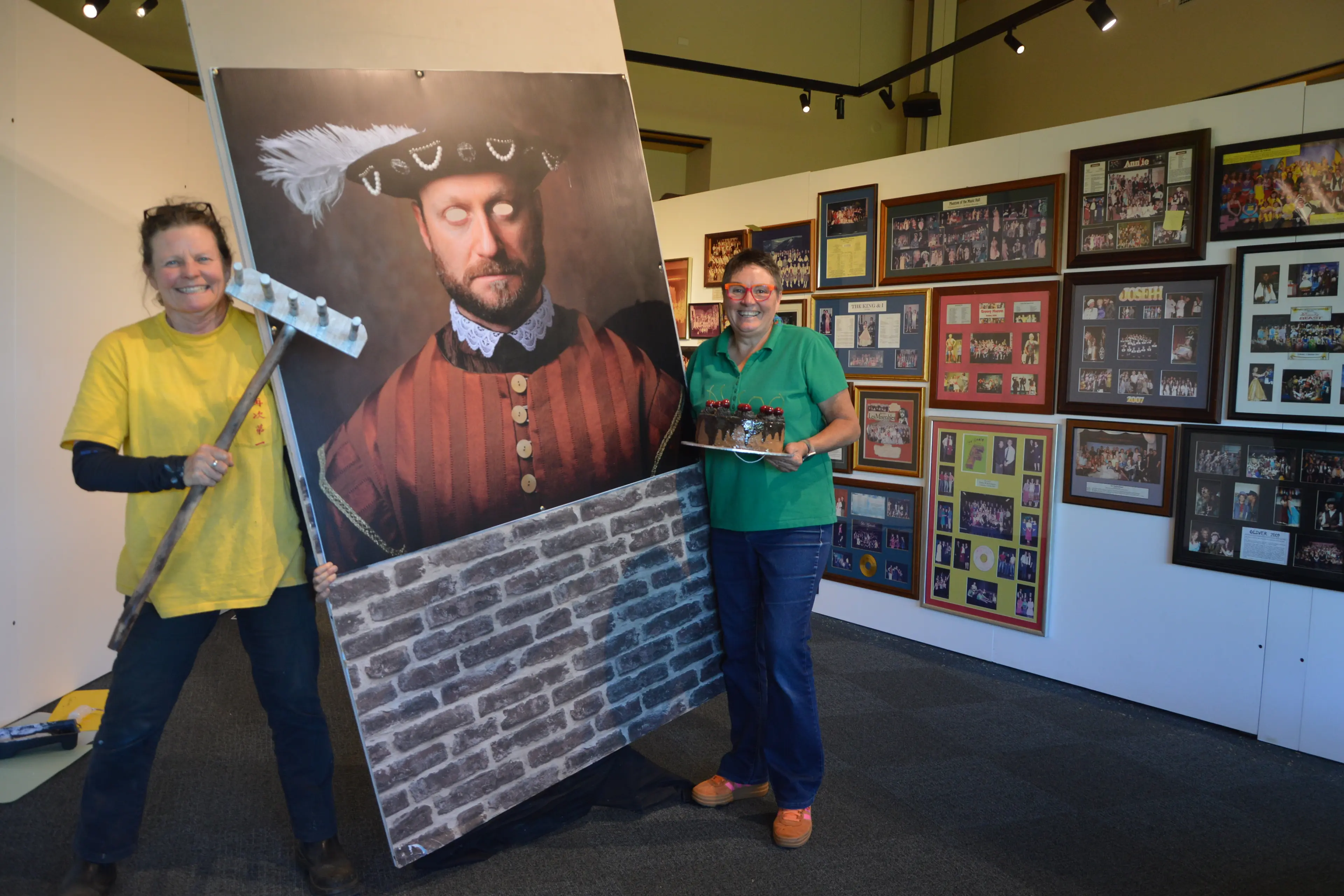 <p>It\\'s been a busy few weeks for curators Deb Jones and Helen Standen who have been designing and setting up the Taking a Bow: Iconic 75 Exhibition in the Coventry Room Gallery. PHOTOS: Christine Little</p>\\n