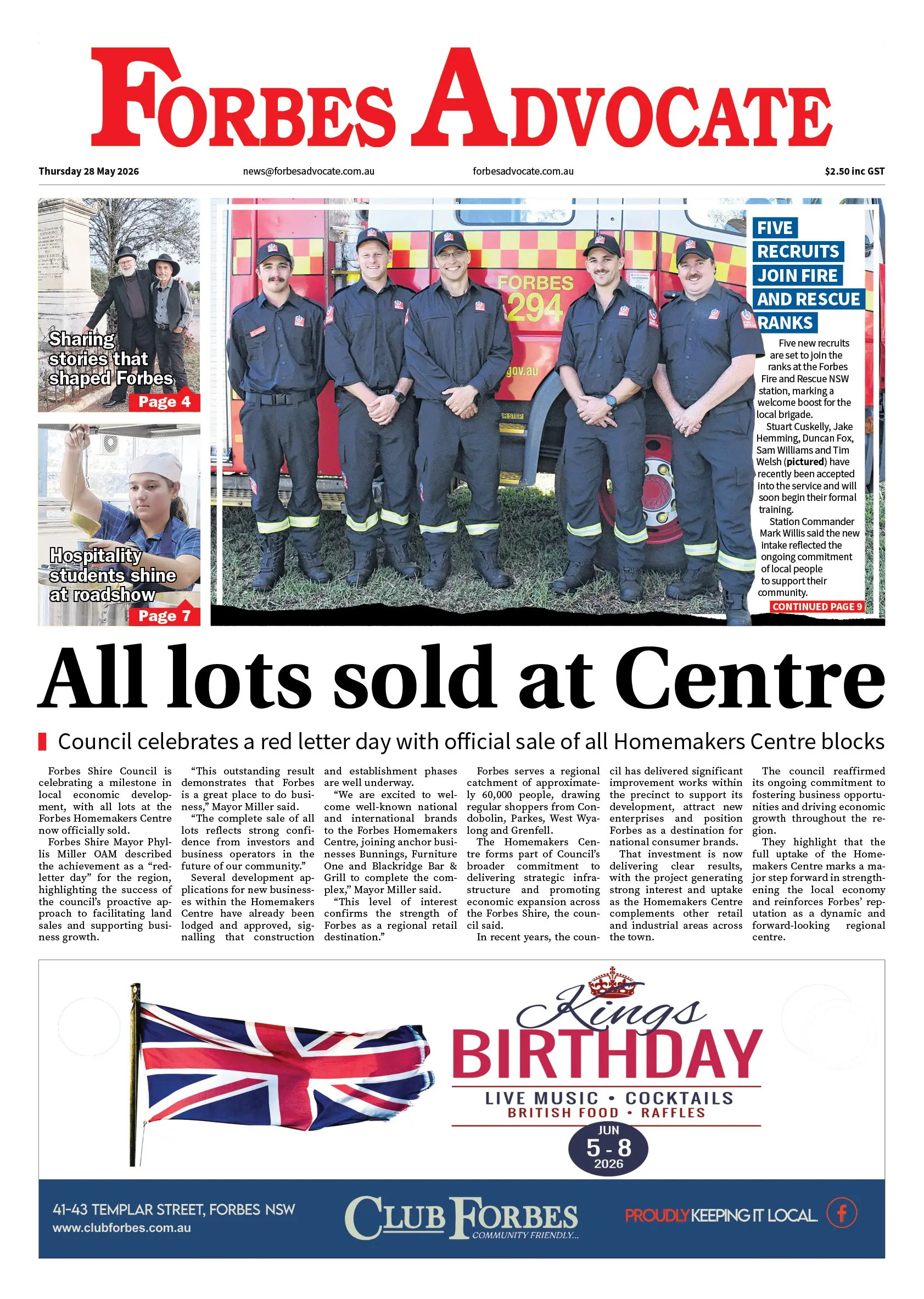 Forbes Advocate, Thursday 28 May 2026