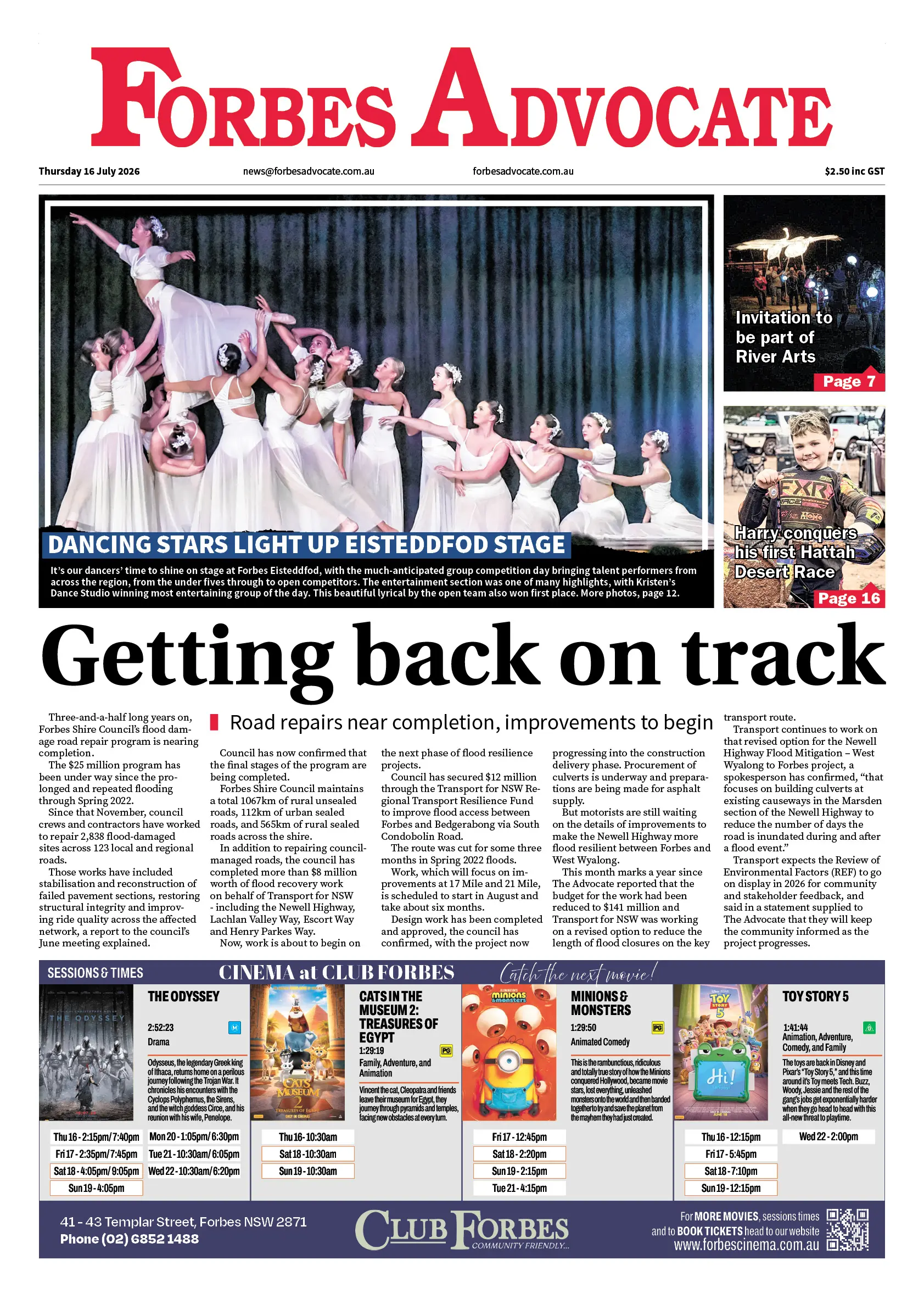 Forbes Advocate, Thursday 16 July 2026