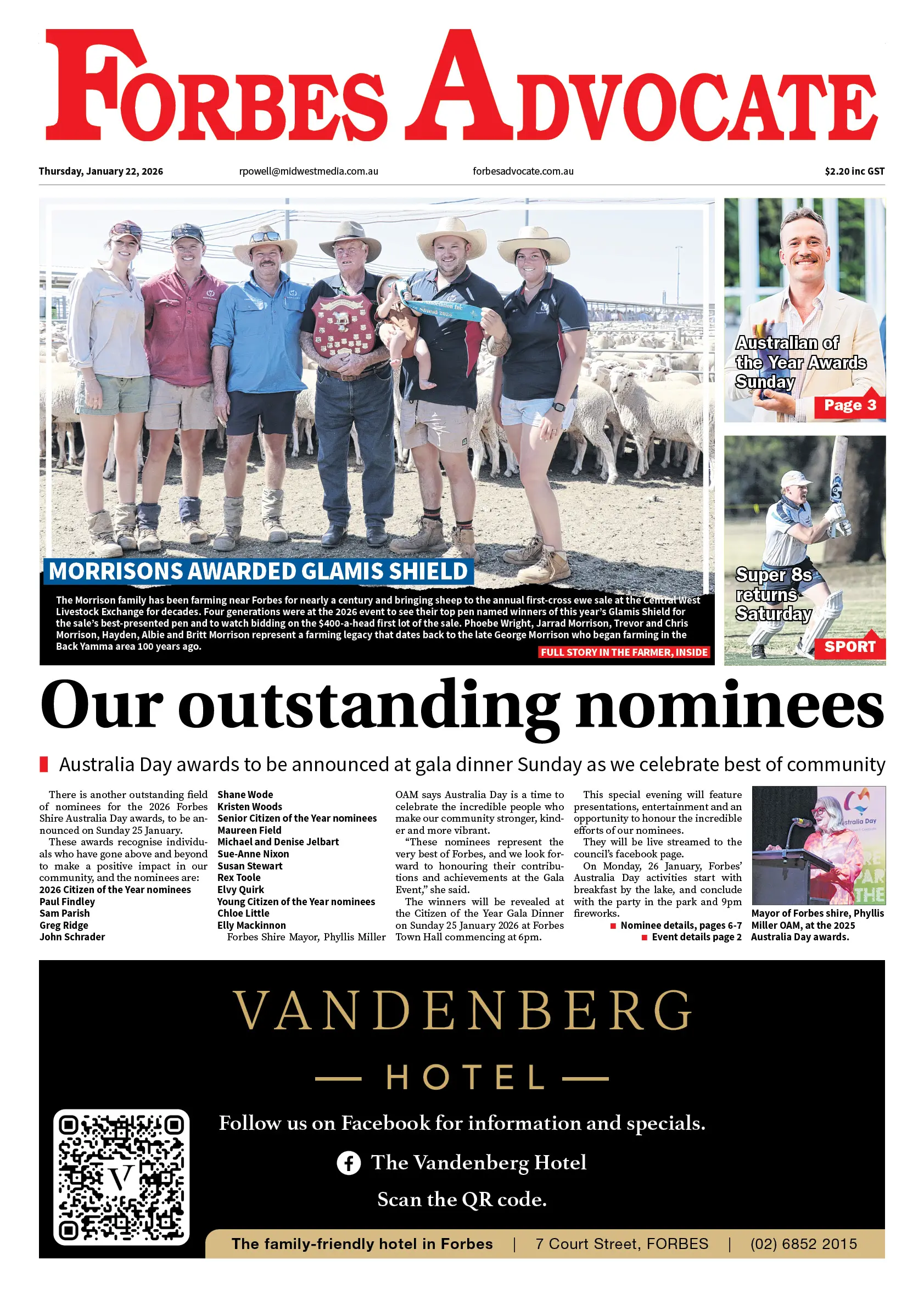 Forbes Advocate, Thursday, January 22, 2026