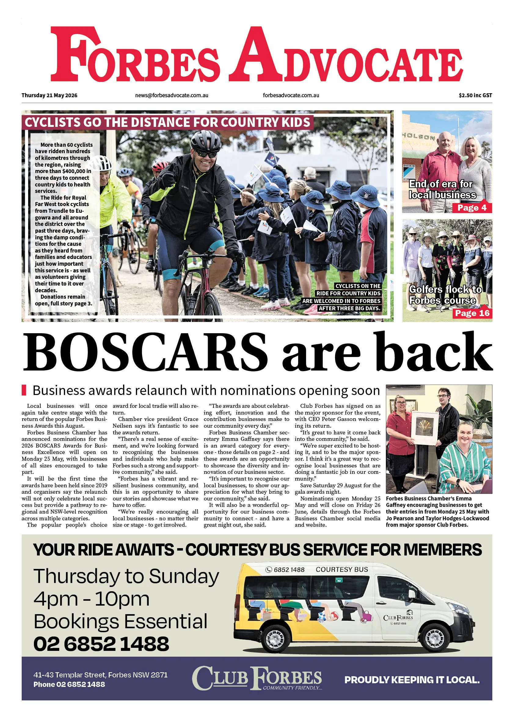 Forbes Advocate, Thursday 21 May 2026