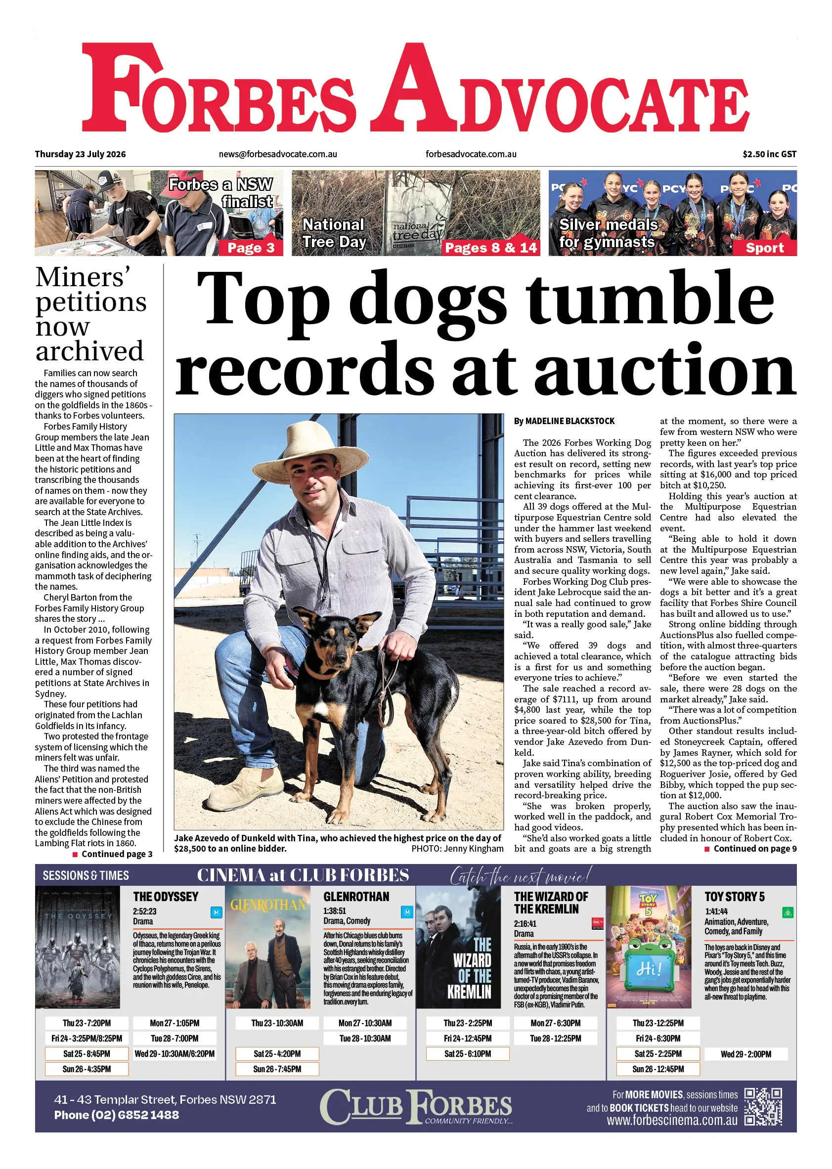 Forbes Advocate, Thursday 23 July 2026