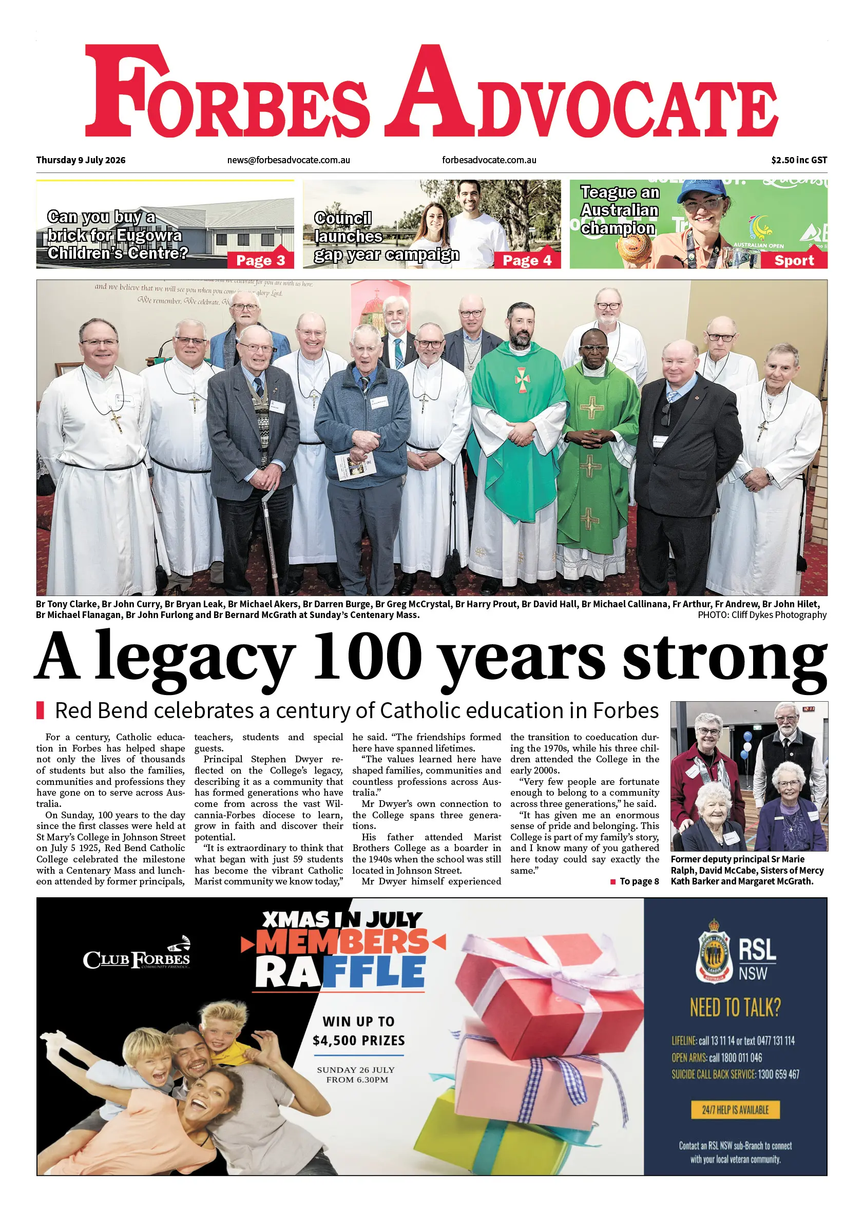 Forbes Advocate, Thursday 9 July 2026