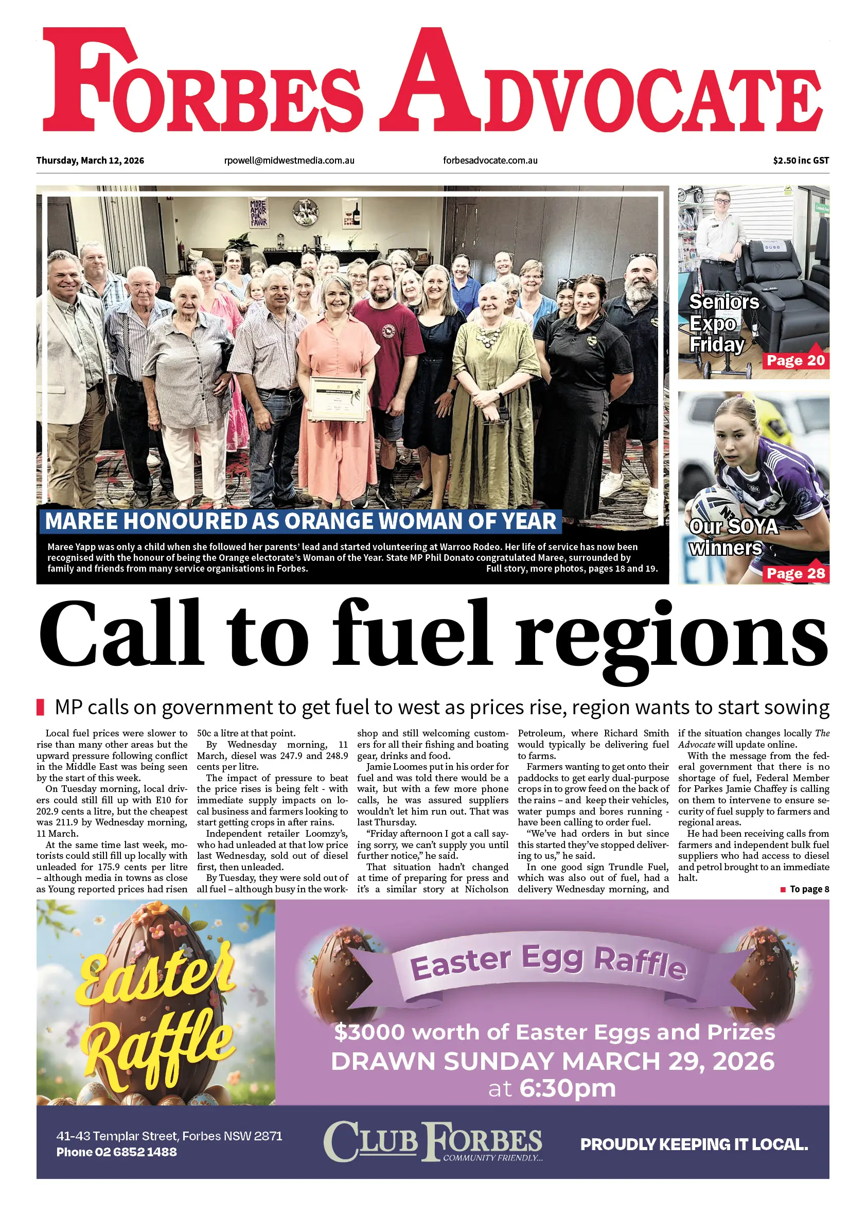 Forbes Advocate, Thursday, March 12, 2026