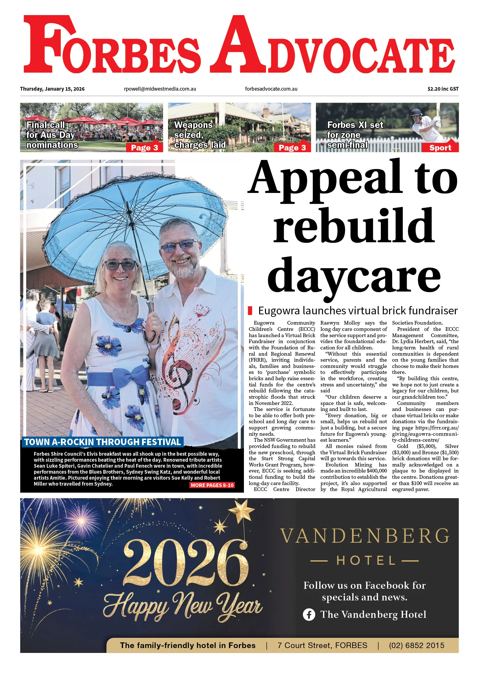 Forbes Advocate, Thursday, January 15, 2026