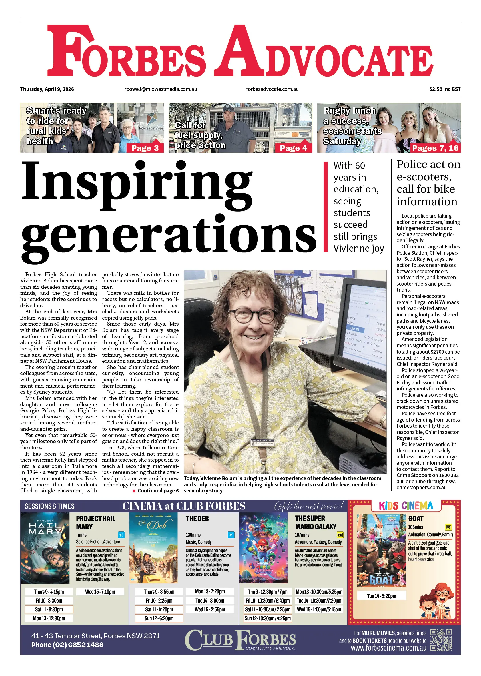 Forbes Advocate, Thursday, April 9, 2026