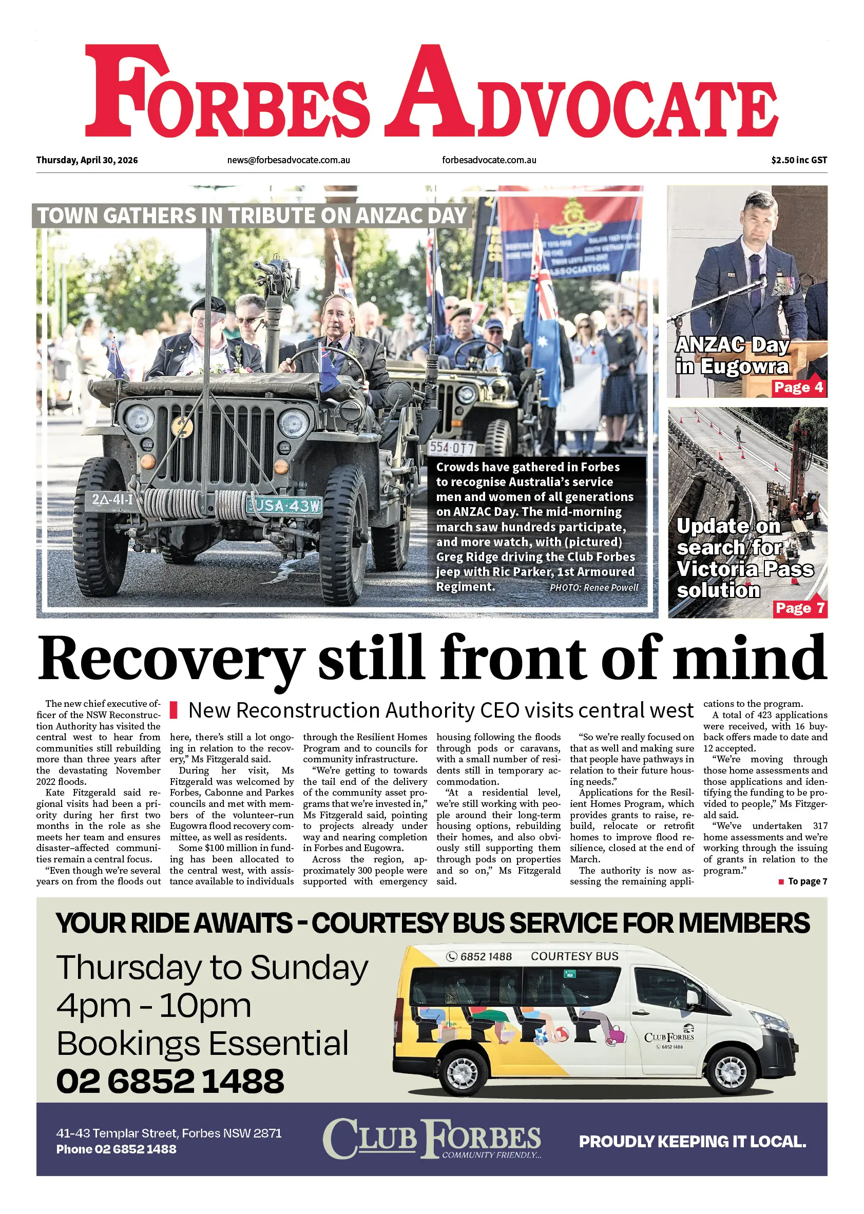 Forbes Advocate, Thursday, April 30, 2026