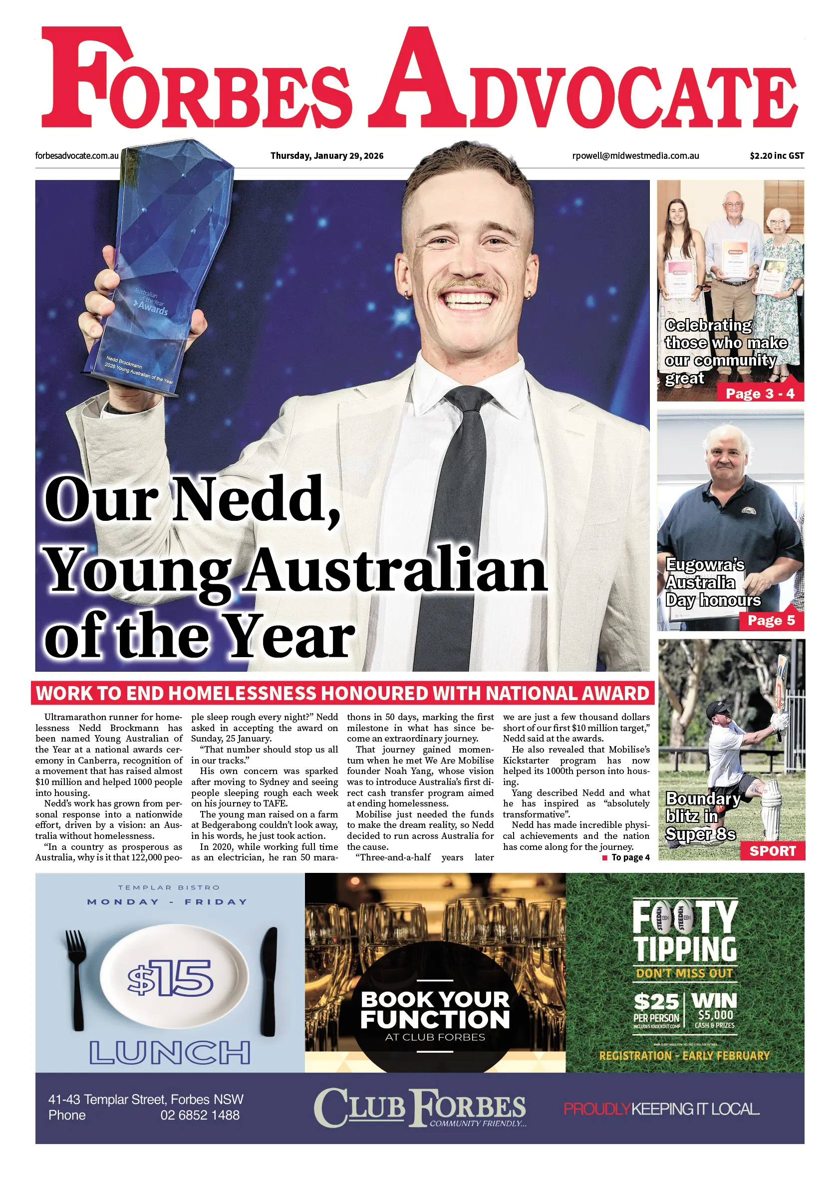 Forbes Advocate, Thursday, January 29, 2026